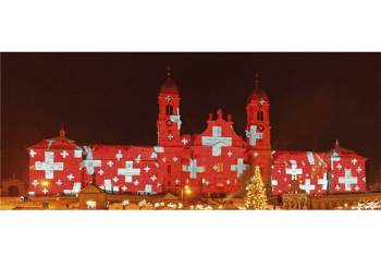 Kloster Einsiedeln Lichtprojektion Schweiz