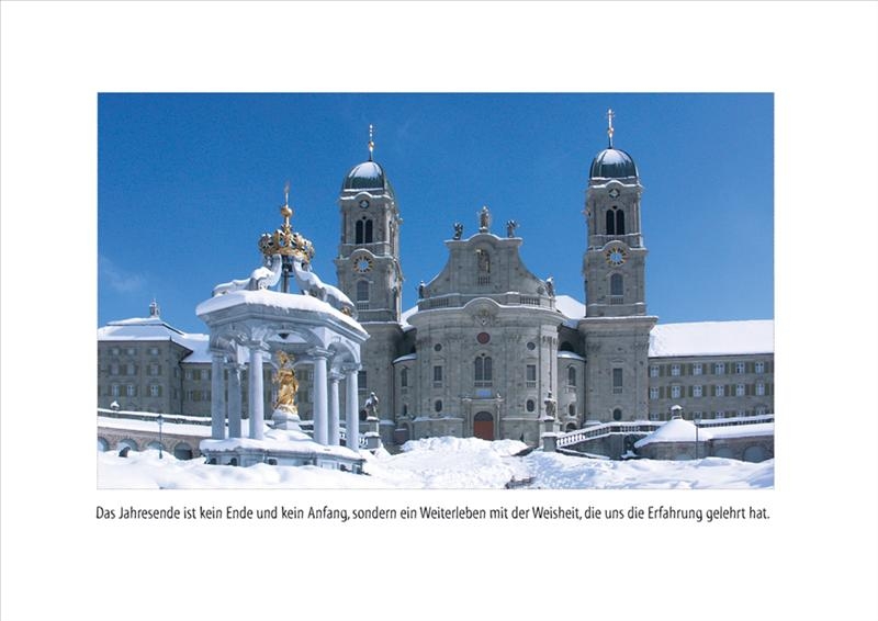 Kloster Einsiedeln mit Text