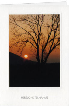 Kondolenzkarte "Sonnenuntergang"